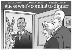 GUESS WHOS COMING TO DINNER-GRAYSCALE by RJ Matson