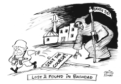 LOST&FOUND IN BAGHDAD - B&W by Christo Komarnitski