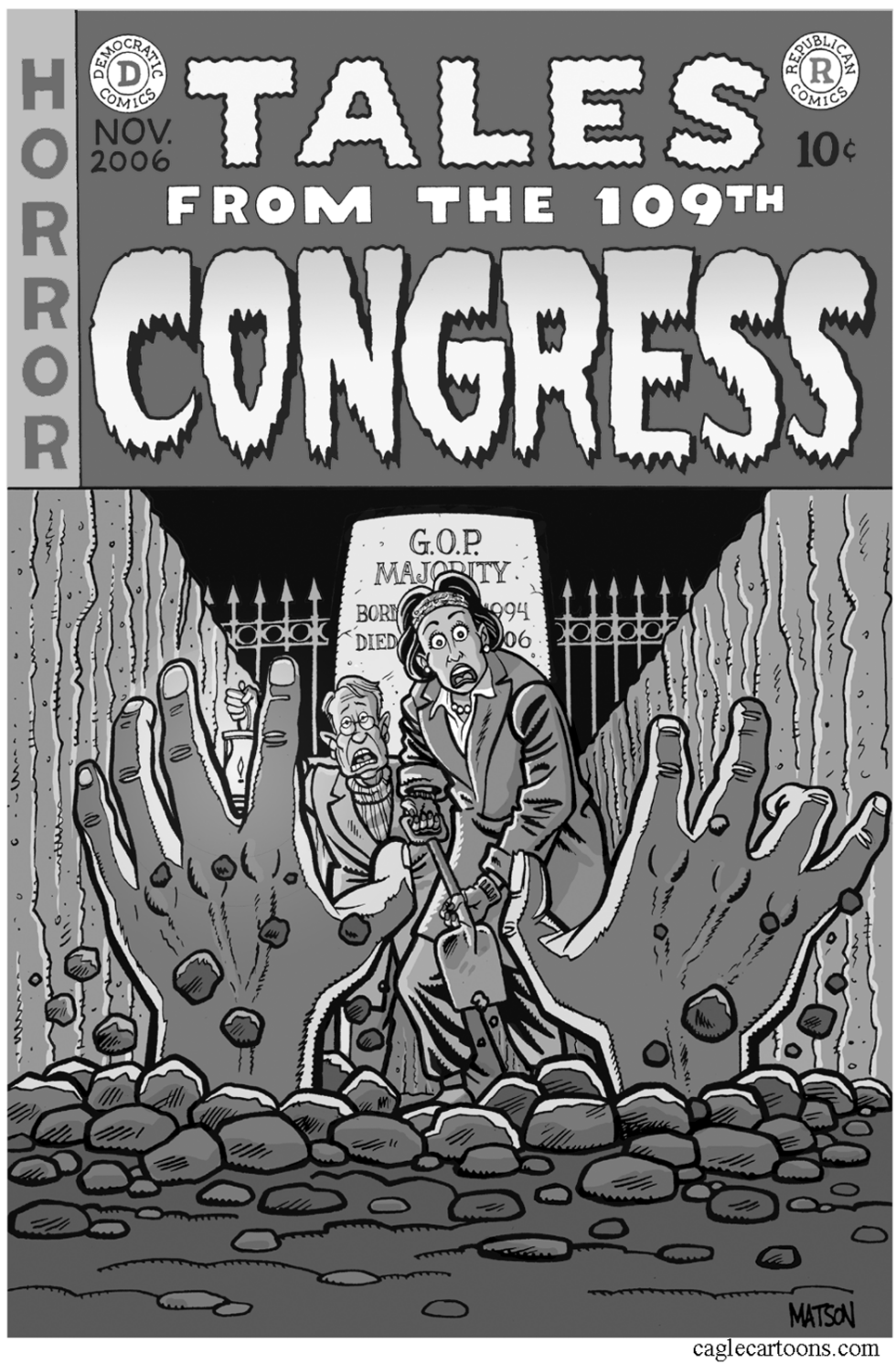  DEMOCRATIC TALES FROM THE 109TH CONGRESS- GRAYSCALE by RJ Matson