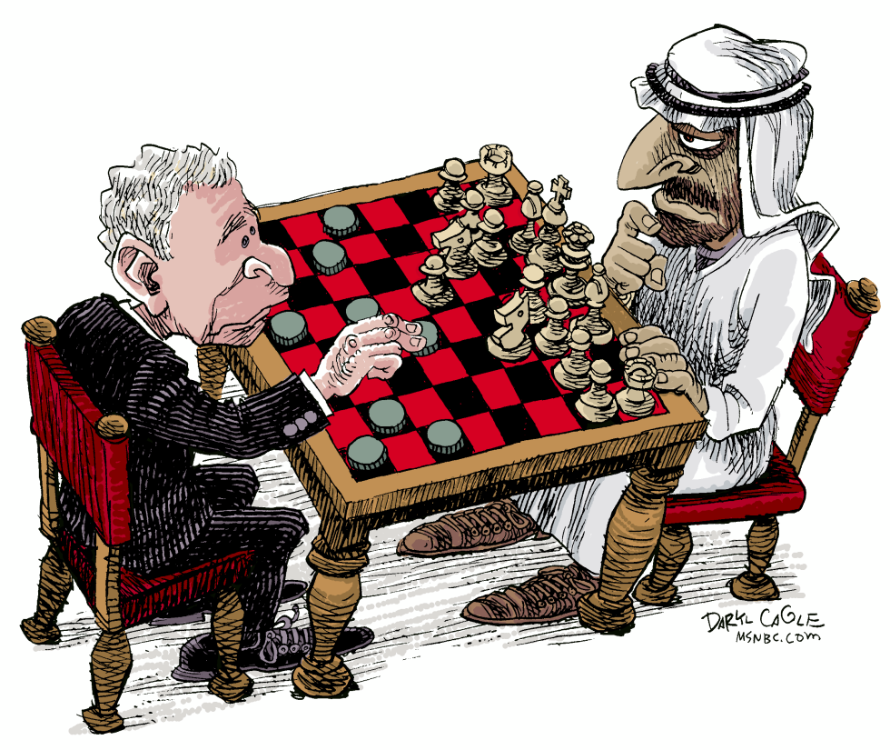  MIDDLE EAST CHECKERS by Daryl Cagle