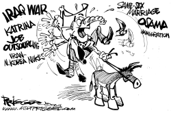 REPUBLICAN RODEO by Milt Priggee