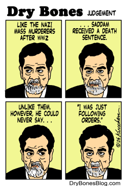 SADDAM DEATH SENTENCE by Yaakov Kirschen