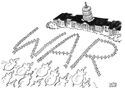 GOP&CONGRESS - B&W by Christo Komarnitski