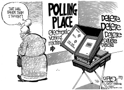 DIE BOLD WE DELIVER THE VOTE by John Darkow