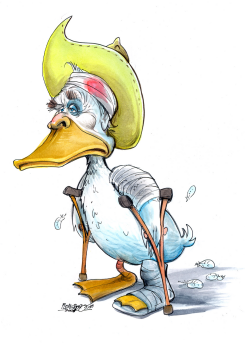 GEORGE BUSH- LAME DUCK by Petar Pismestrovic