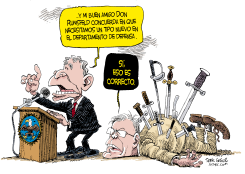 RUMSFELD RENUNCIA  by Daryl Cagle