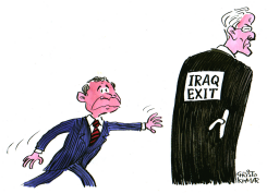 IRAQ EXIT  by Christo Komarnitski