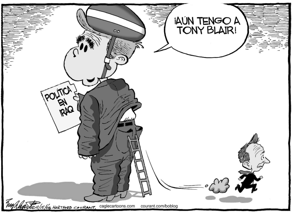  BUSH Y BLAIR by Bob Englehart