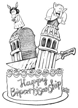 US CONGRESS CAKE - B&W by Christo Komarnitski