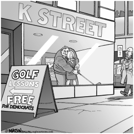 K STREET WOOS NEW DEMOCRATS-GRAY by RJ Matson