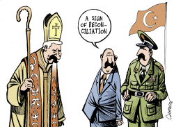 POPE BENEDICT'S CONTROVERSIAL VISIT TO TURKEY by Patrick Chappatte