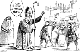 POPE BENEDICT IN TURKEY by Patrick Chappatte