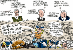 BUSH CUSTER BATTLES by Pat Bagley