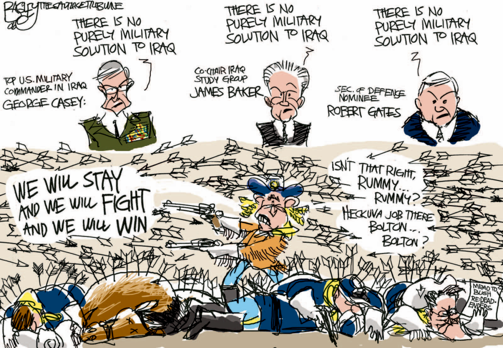  BUSH CUSTER BATTLES by Pat Bagley