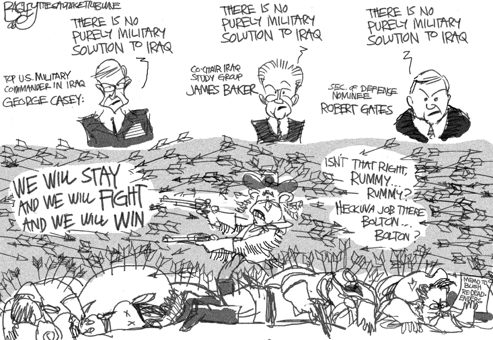  BUSH CUSTER BATTLE by Pat Bagley