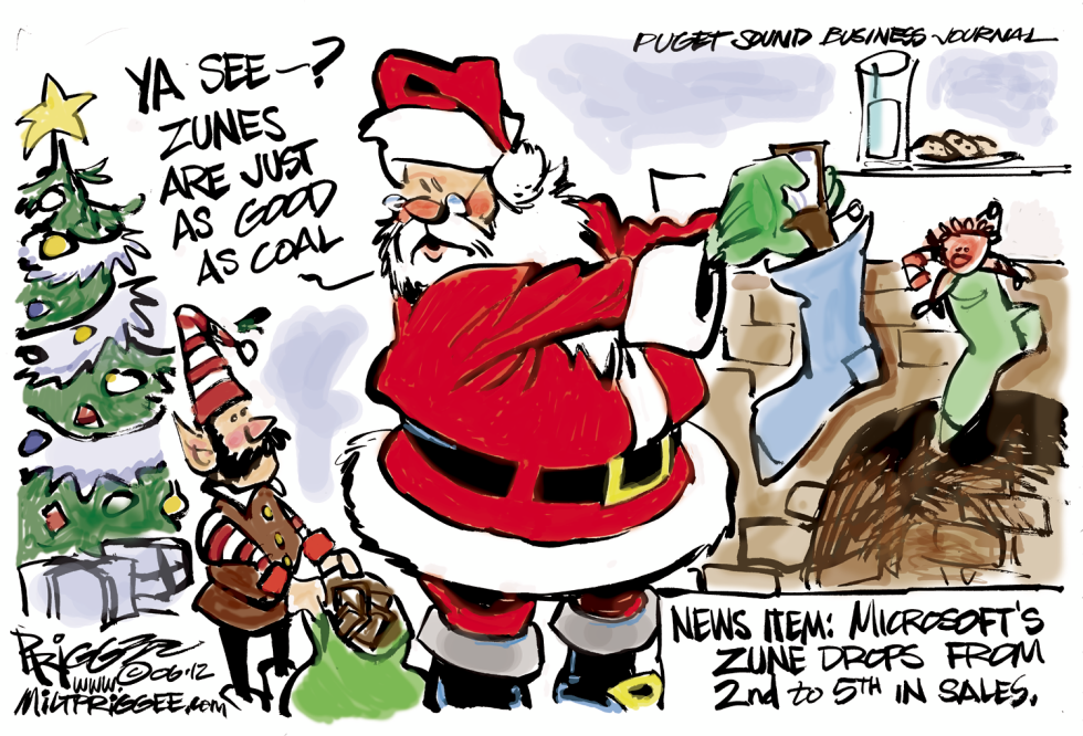  A ZUNE CHRISTMAS by Milt Priggee