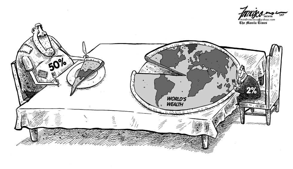  WORLDS WEALTH OWNED BY A FEW  by Manny Francisco