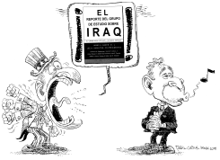 ALARIDO POR EL GRUPO DE ESTUDIO SOBRE IRAQ by Daryl Cagle