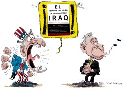 ALARIDO POR EL GRUPO DE ESTUDIO SOBRE IRAQ  by Daryl Cagle