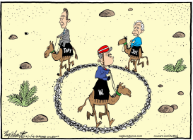 TONY BLAIR GEORGE BUSH JOE LIEBERMAN  by Bob Englehart