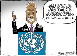 KOFI ANNAN  by Bob Englehart