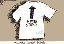 HOLOCAUST DENIAL T-SHIRT by Pat Bagley