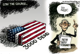 BUSH DO OVER WAR by Pat Bagley