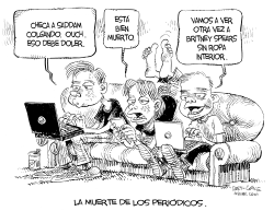 LA MUERTE DE LOS PERIODICOS by Daryl Cagle