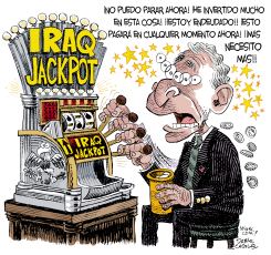 JACKPOT IRAQ  by Daryl Cagle