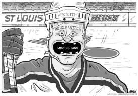 LOCAL MO-ST. LOUIS BLUES MISSING FANS by RJ Matson