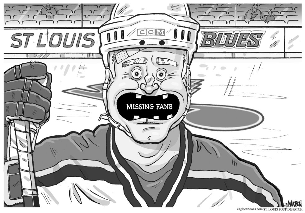  LOCAL MO-ST. LOUIS BLUES MISSING FANS by RJ Matson