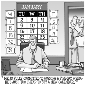 CONGRESSMAN ADJUSTS TO NEW FIVE-DAY WORKWEEK by RJ Matson