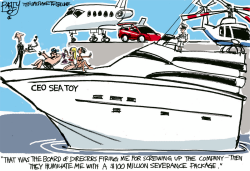 POOR LITTLE CEO by Pat Bagley