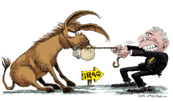 DEMOCRATS AND IRAQ SURGE by Daryl Cagle