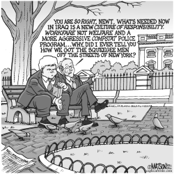 GINGRICH AND GIULIANI by RJ Matson