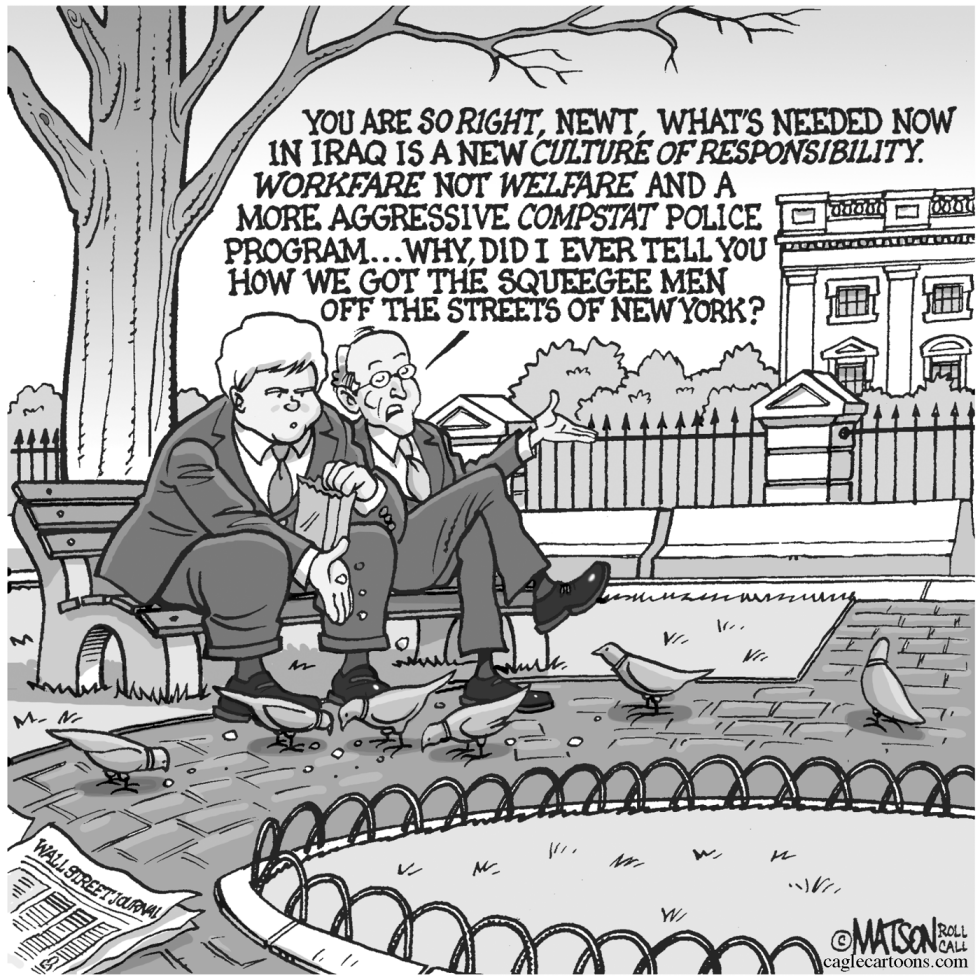  GINGRICH AND GIULIANI by RJ Matson