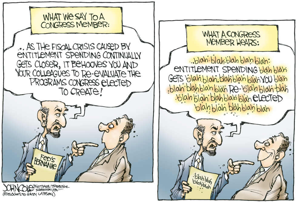  BERNANKE AND ENTITLEMENTS   by John Cole