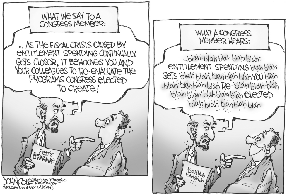  BERNANKE AND ENTITLEMENTS by John Cole