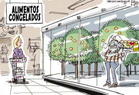 NARANJAS CONGELADAS  by Pat Bagley