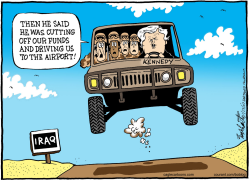 TED KENNEDY by Bob Englehart