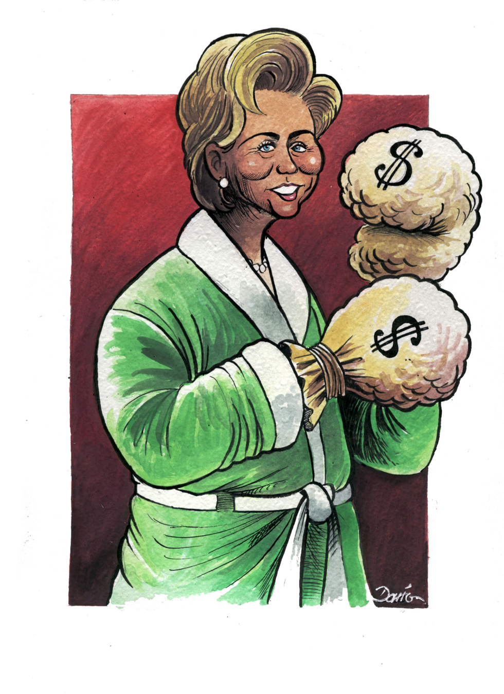  HILLARY RUNS FOR THE PRESIDENCY BY DARIO by Dario Castillejos