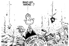 BAND AID STATE OF THE UNION by Mike Lane