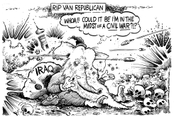 RIP VAN REPUBLICAN by Mike Lane