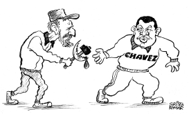 CHAVEZ - CASTRO VIDEO - B&W by Christo Komarnitski