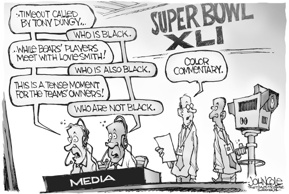  SUPER BOWL COMMENTARY by John Cole