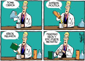 CIENCIA, POLITICA Y RELIGION  by Bob Englehart