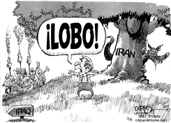 EL NIñO QUE GRITABA LOBO POR WOLFOWITZ by John Darkow