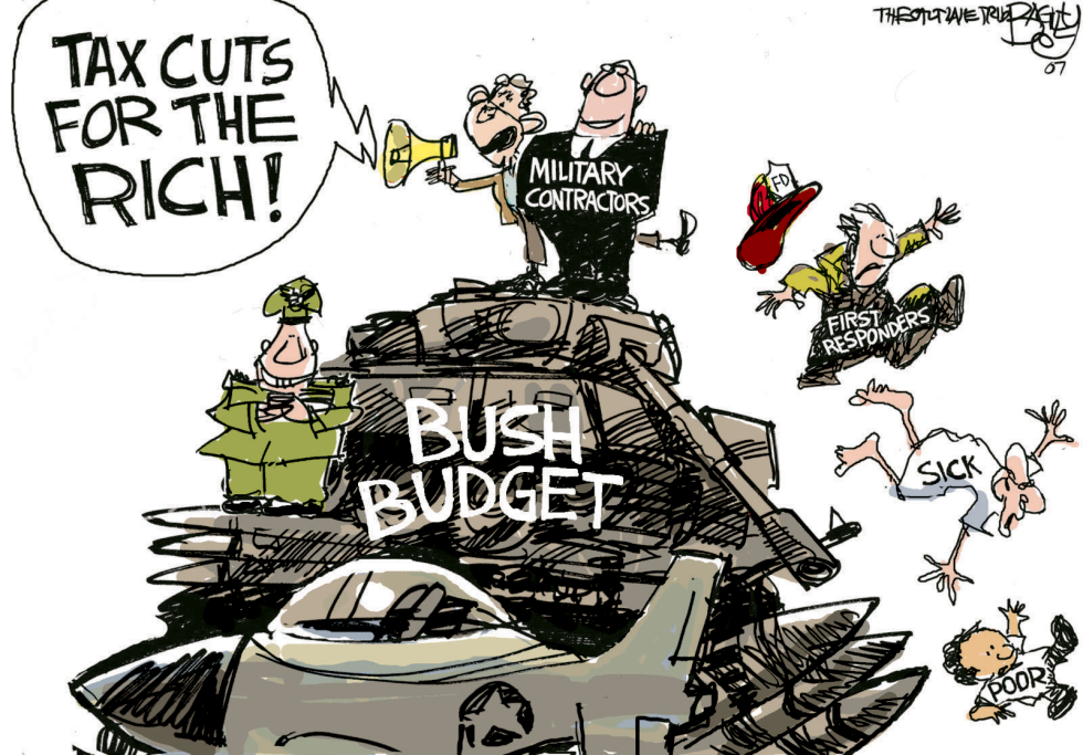  BUSH BUDGET by Pat Bagley