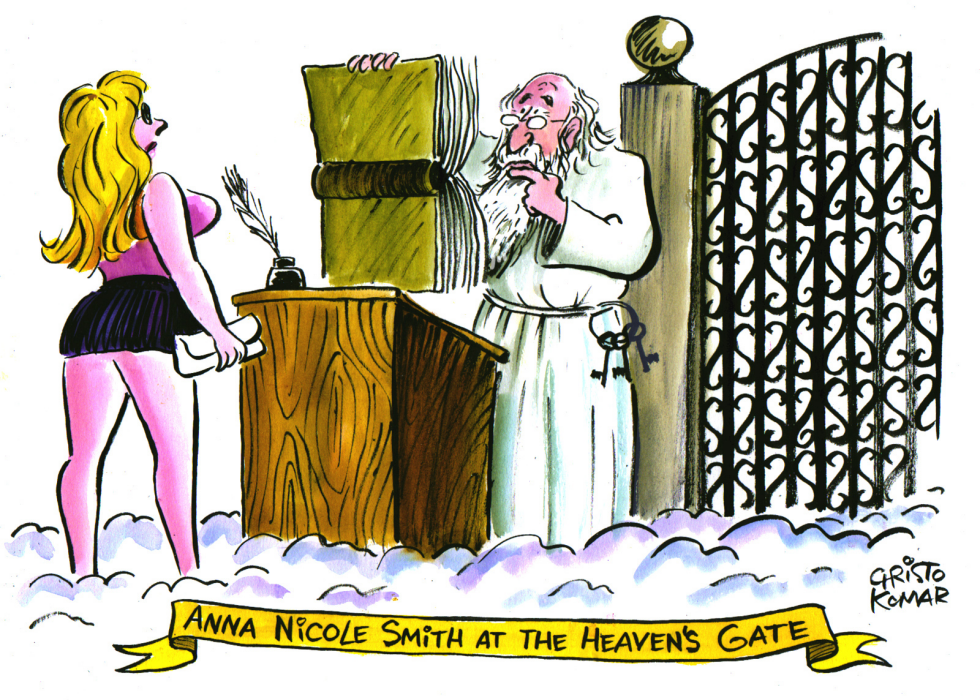  ANNA NICOLE SMITH AT THE HEAVEN'S GATE  by Christo Komarnitski