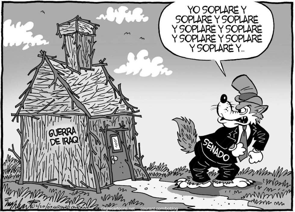  EL SENADO DE USA CONTRA LA GUERRA DE IRAQ by Bob Englehart